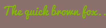 Image with Font Color 7FBA00 and Background Color 8C706B